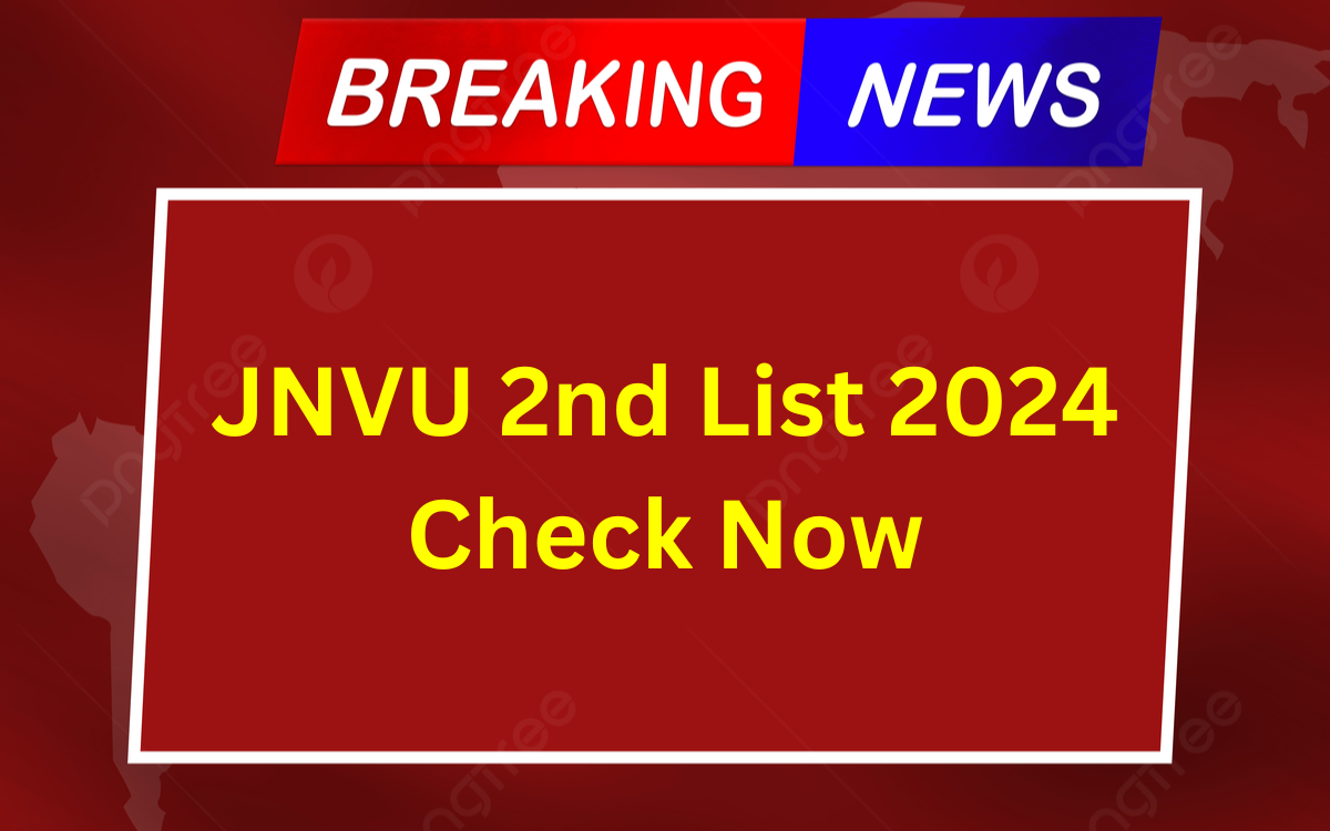 JNVU 2nd List 2024