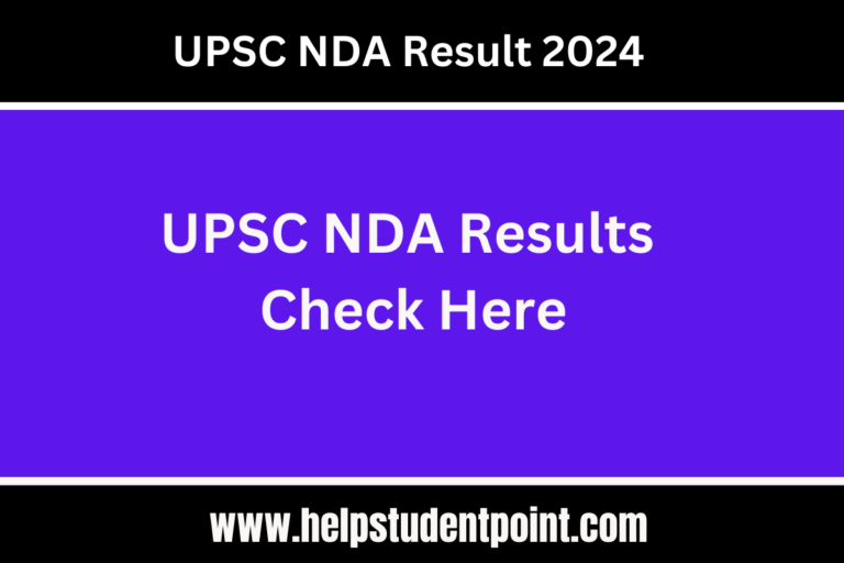 UPSC NDA Result 2024