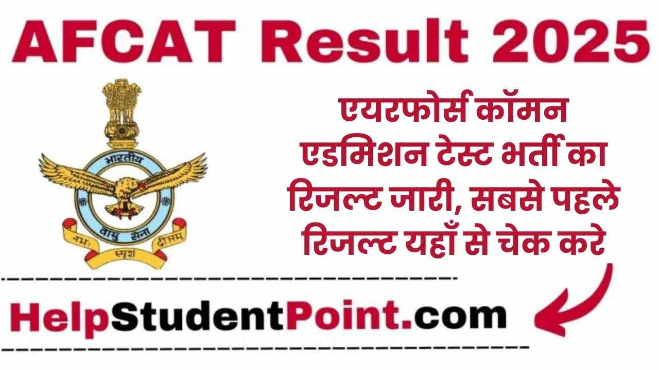 AFCAT Result 2025