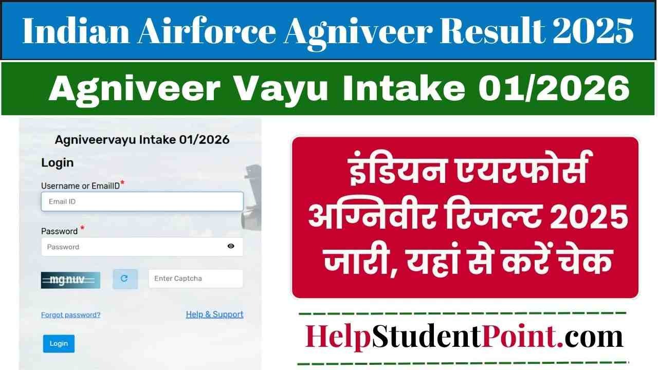 Indian Airforce Agniveer Result 2025