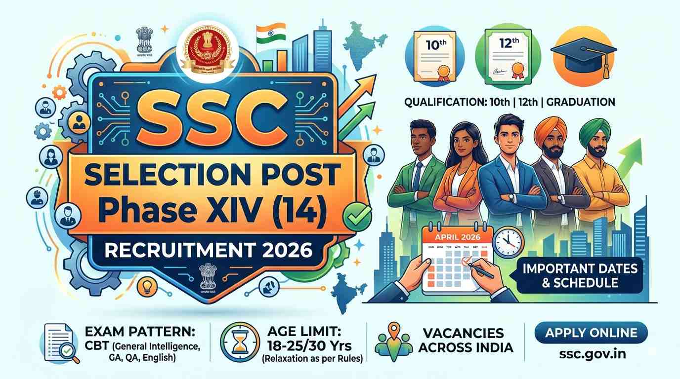 SSC Selection Post Phase XIV Recruitment 2026