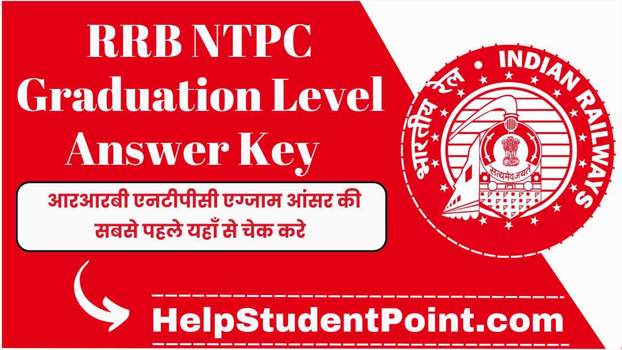 RRB NTPC Graduation Level Answer Key 2026