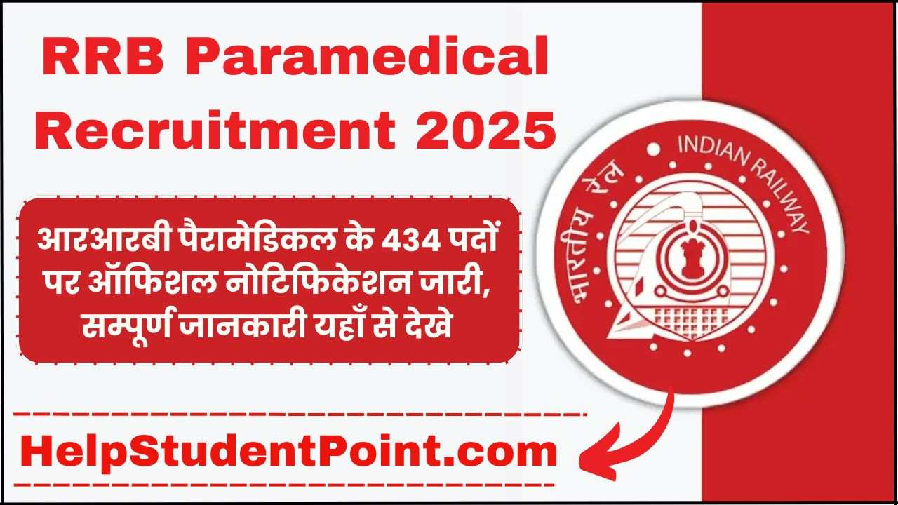 RRB Paramedical Recruitment 2025