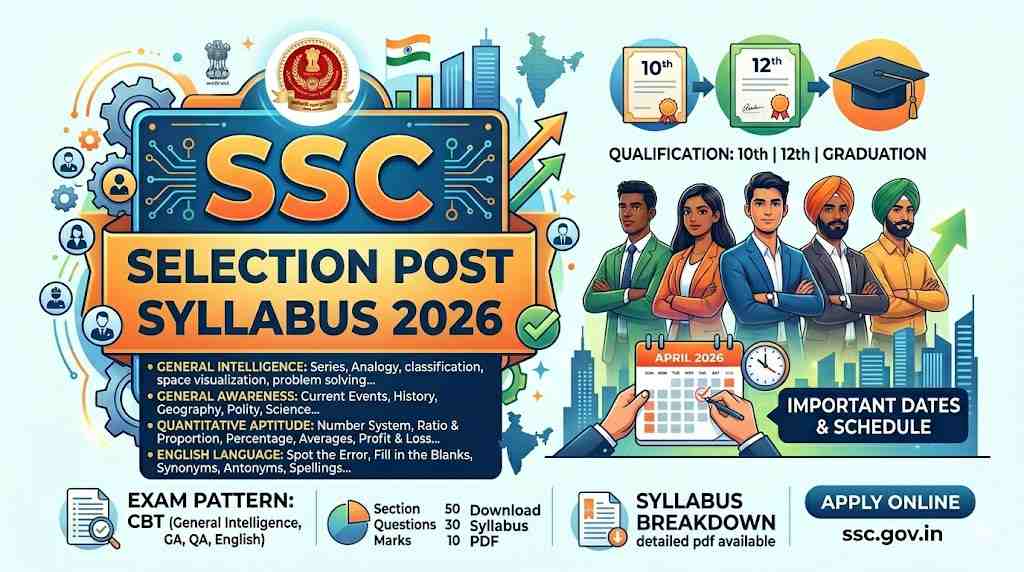 SSC Selection Post Phase XIV Syllabus 2026