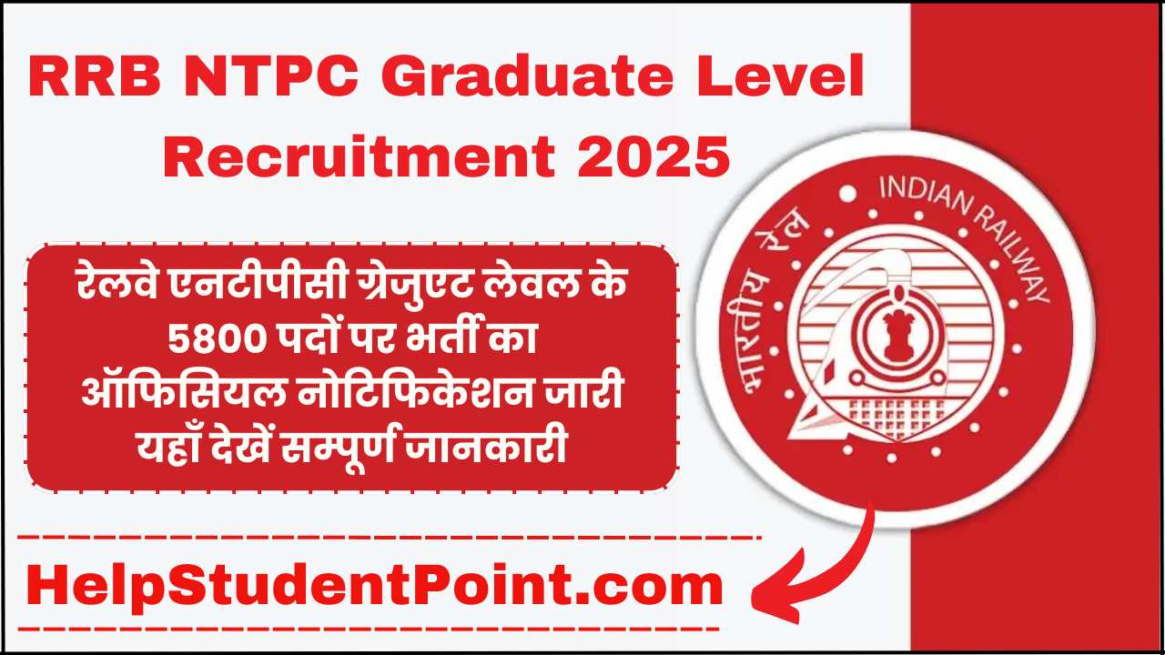 RRB NTPC Graduate Level Recruitment 2025