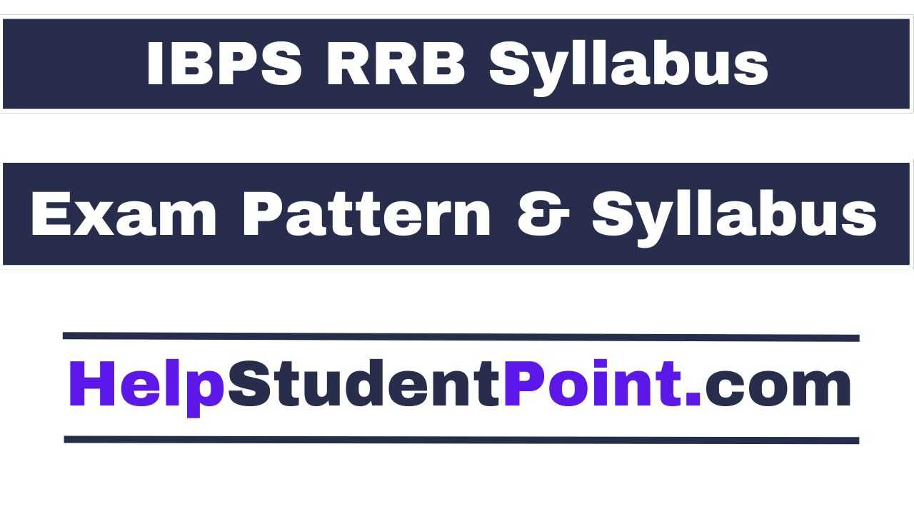 IBPS RRB Syllabus 2025