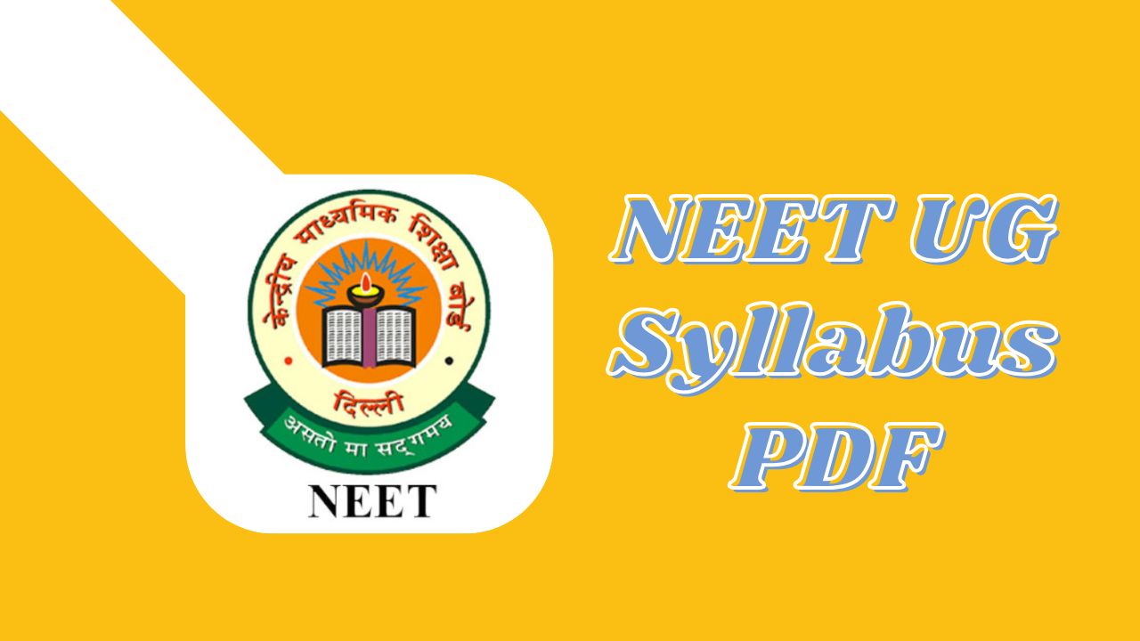 NEET Syllabus 2026 PDF