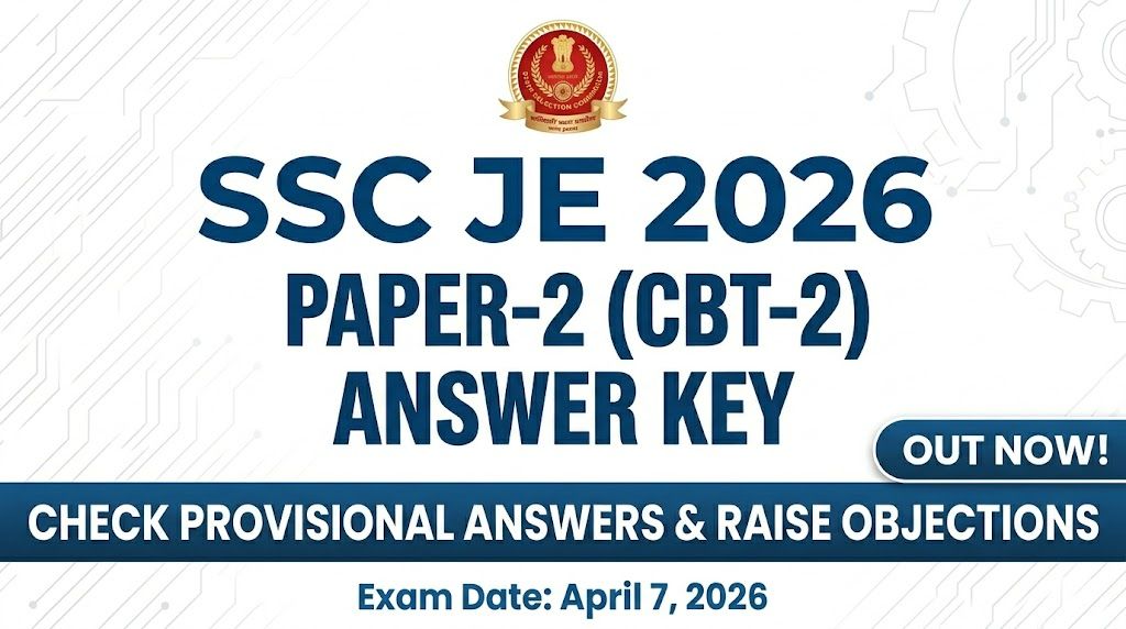SSC JE CBT-2 Answer Key 2026