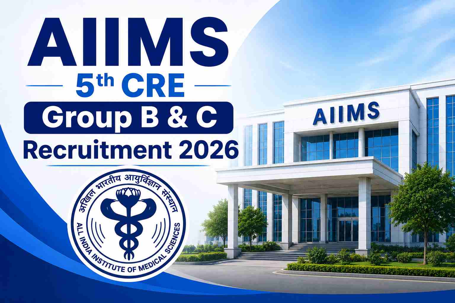 AIIMS 5th CRE Group B & C Recruitment 2026