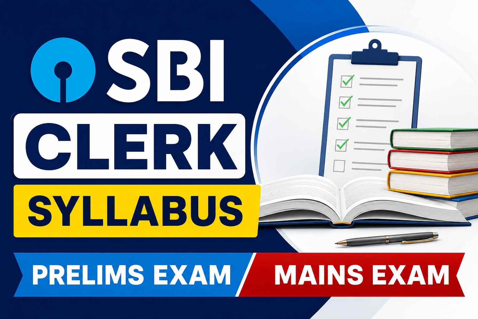 SBI Clerk Syllabus for Prelims and Mains Exams