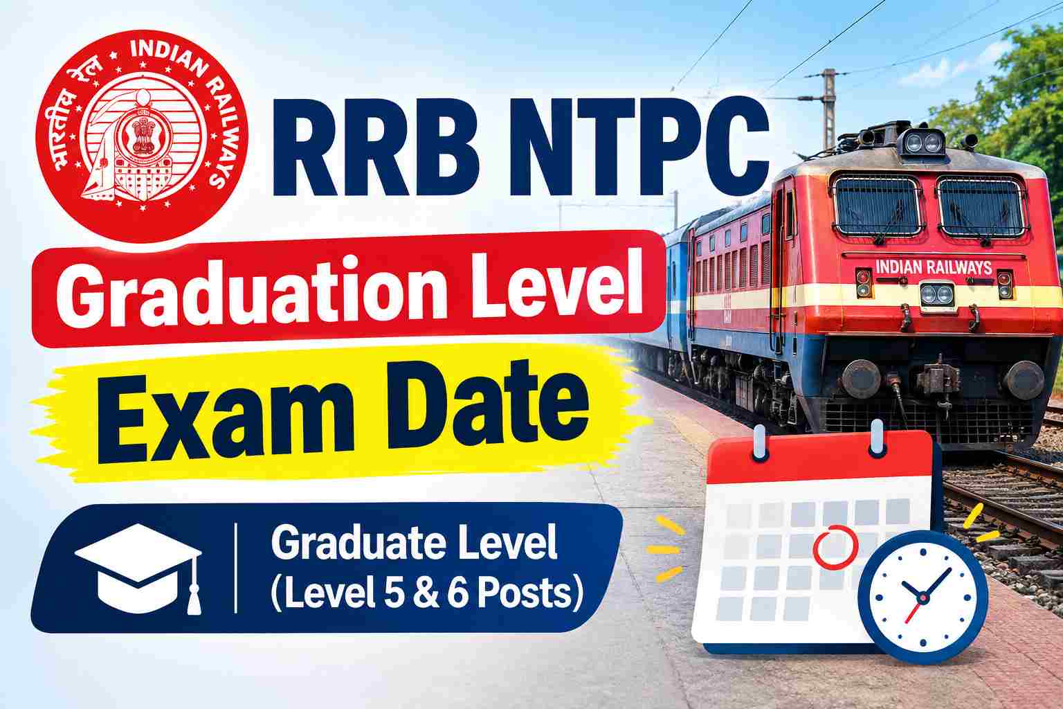 RRB NTPC Graduation Level Exam Date